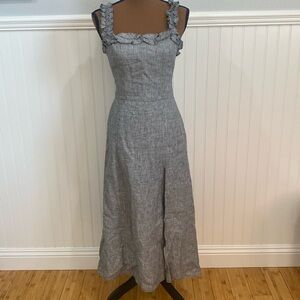 Reformation gingham dress.